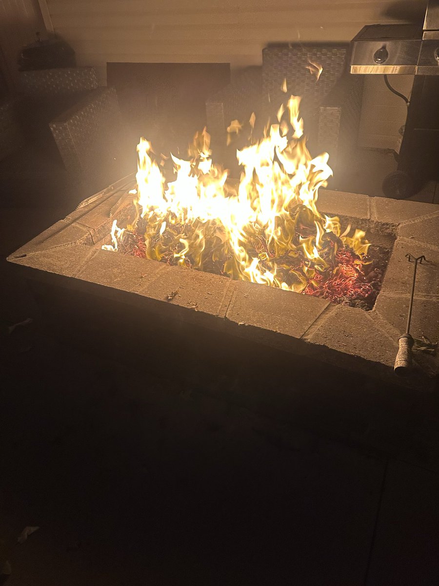 No wind! Great night to burn up some toilet paper.