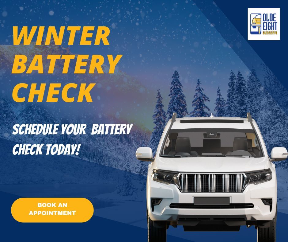 olde8auto's tweet image. 🥶 Cold weather is tough on your battery. Don’t wait for your car to go silent on a freezing morning. 
 A quick battery check now can save you a headache (and a jump-start) later. 

 🔋 Swing by for a battery test—fast, easy, and smart. 

 #WinterPrep #BatteryCheck #StayReady