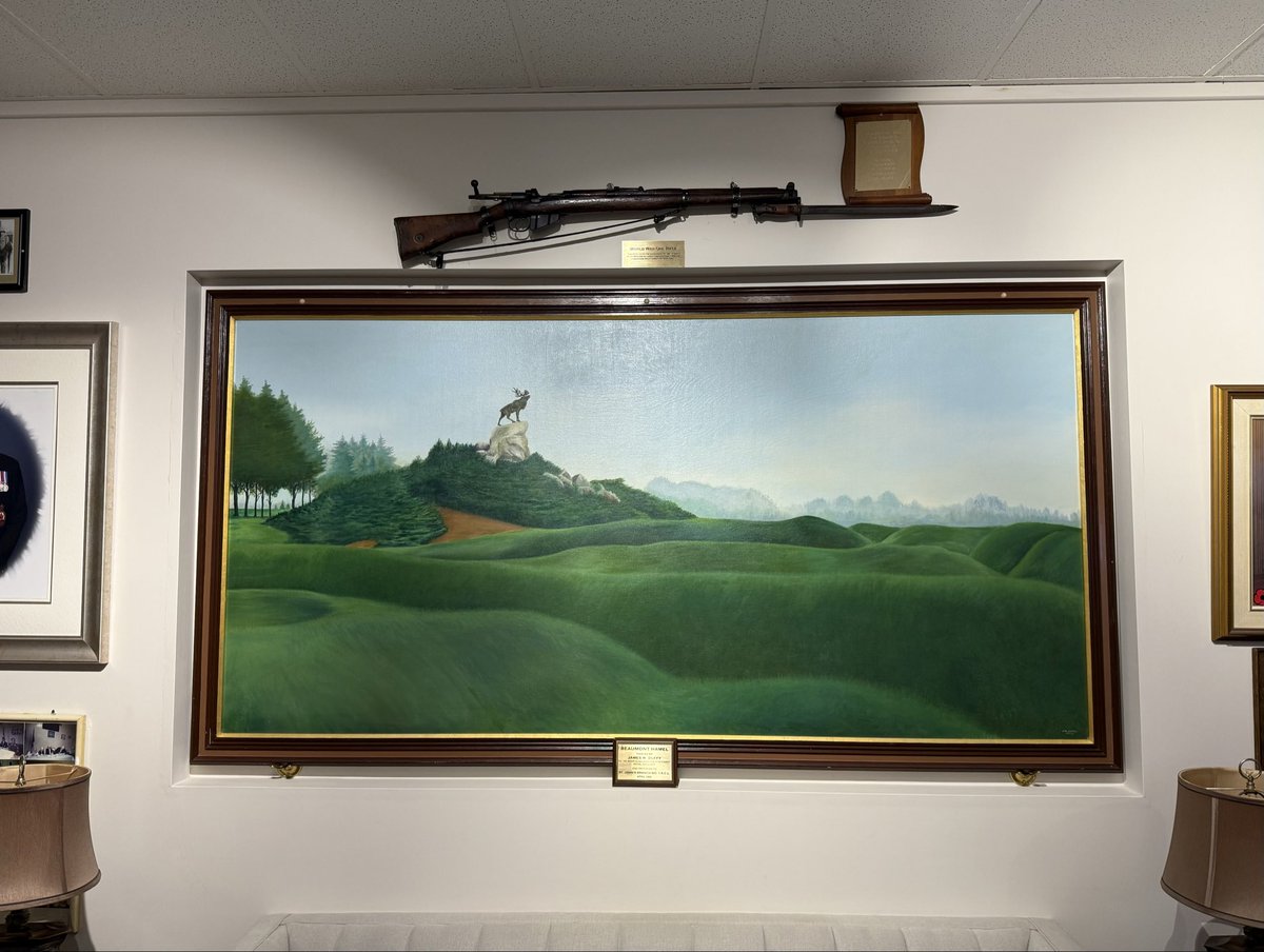 I proudly cast my vote today at the Legion on Blackmarsh Road, where a painting of Beaumont Hamel by my late uncle Jim, an artist and veteran, hangs as a quiet tribute to service, sacrifice, and remembrance.

Instead of letters, Uncle Jim would send home paintings from the places