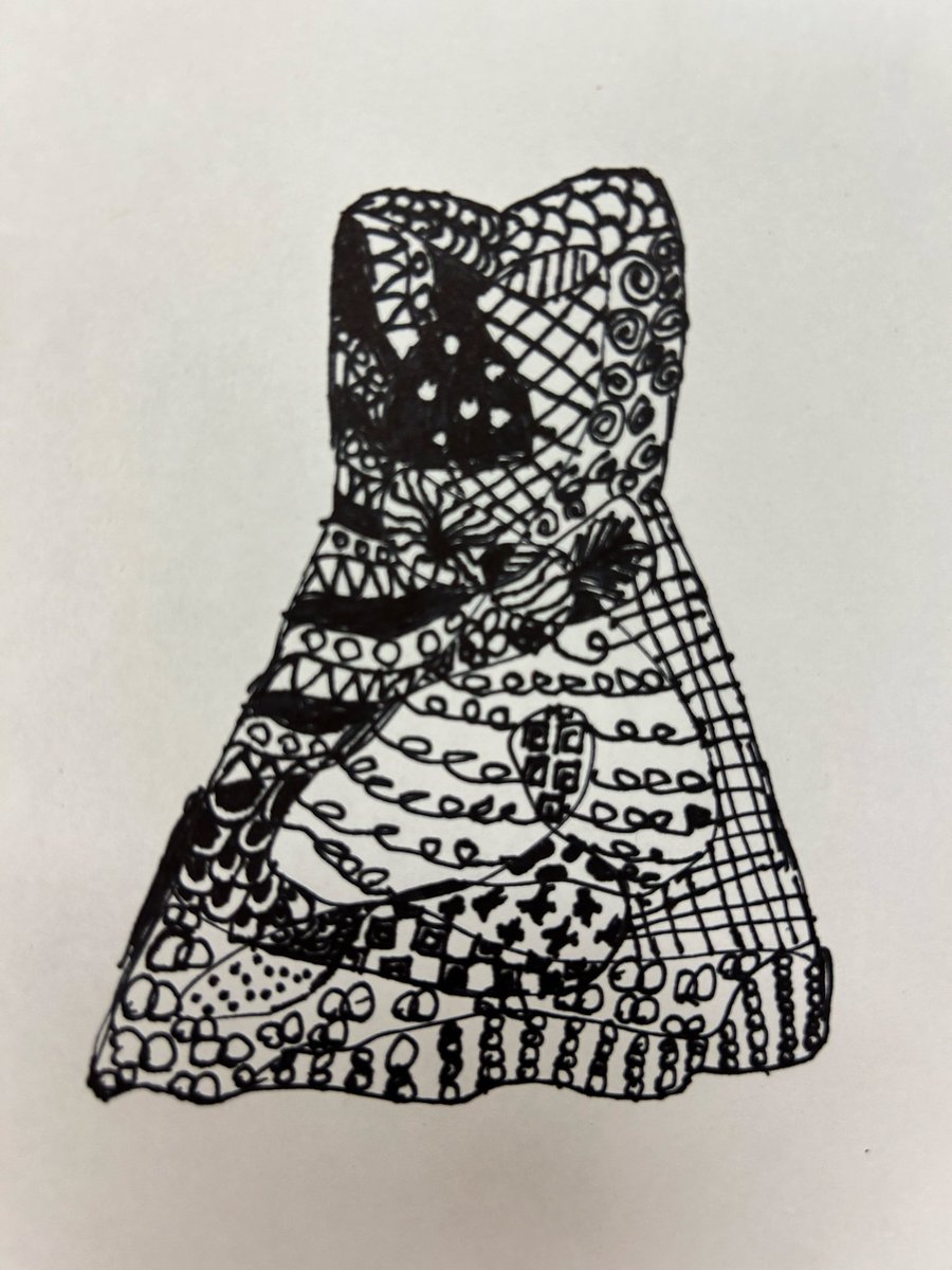 Zentangle dress designs in Fashion Club today! How amazing are these?! <a href="/LISShines/">LIS Shines</a>