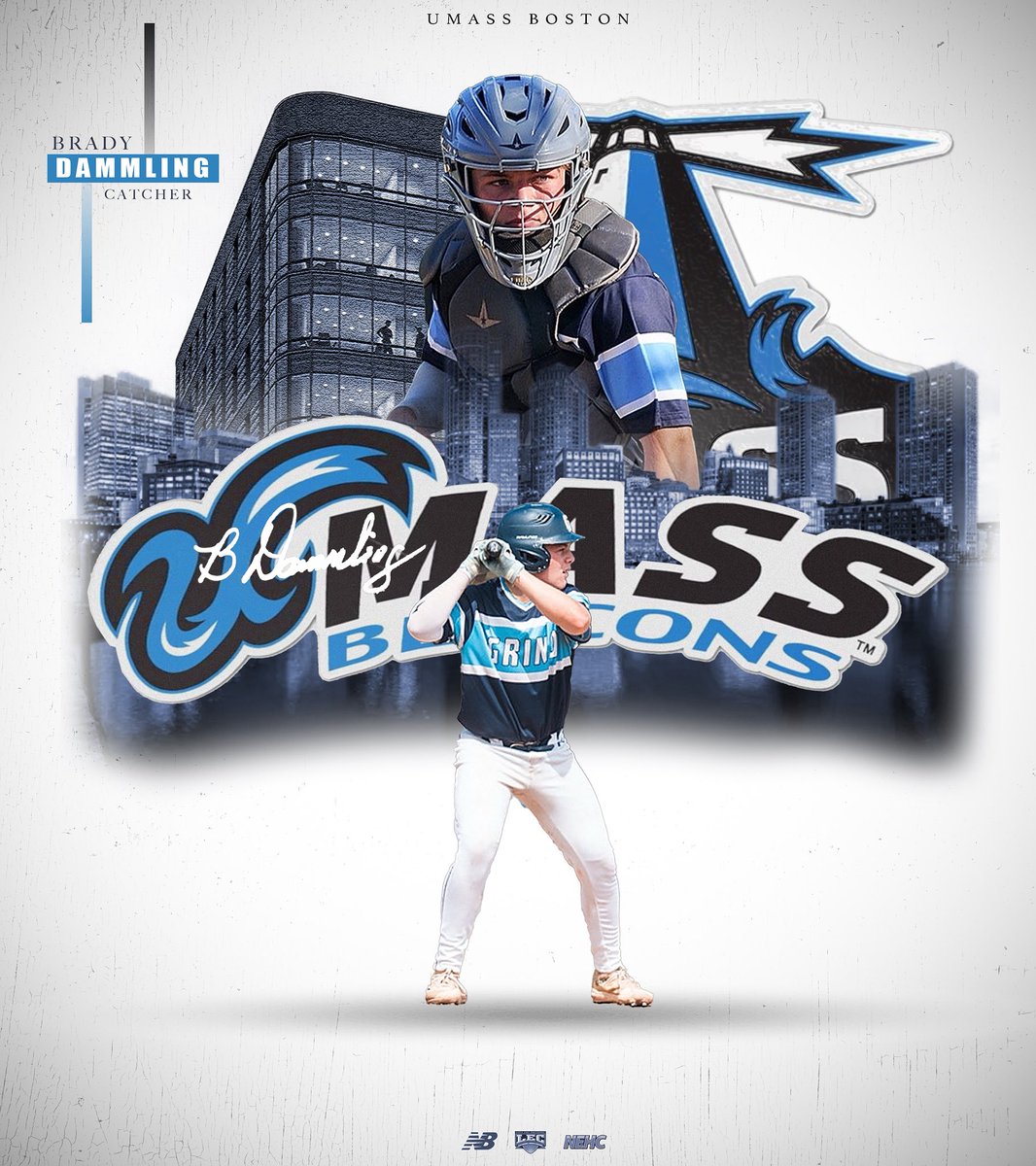 Congrats <a href="/bradydammling27/">Brady Dammling</a> on committing to futhering your academic and baseball career with <a href="/UMassBeacons/">UMassBostonAthletics</a> ! 

Hard work pays off!