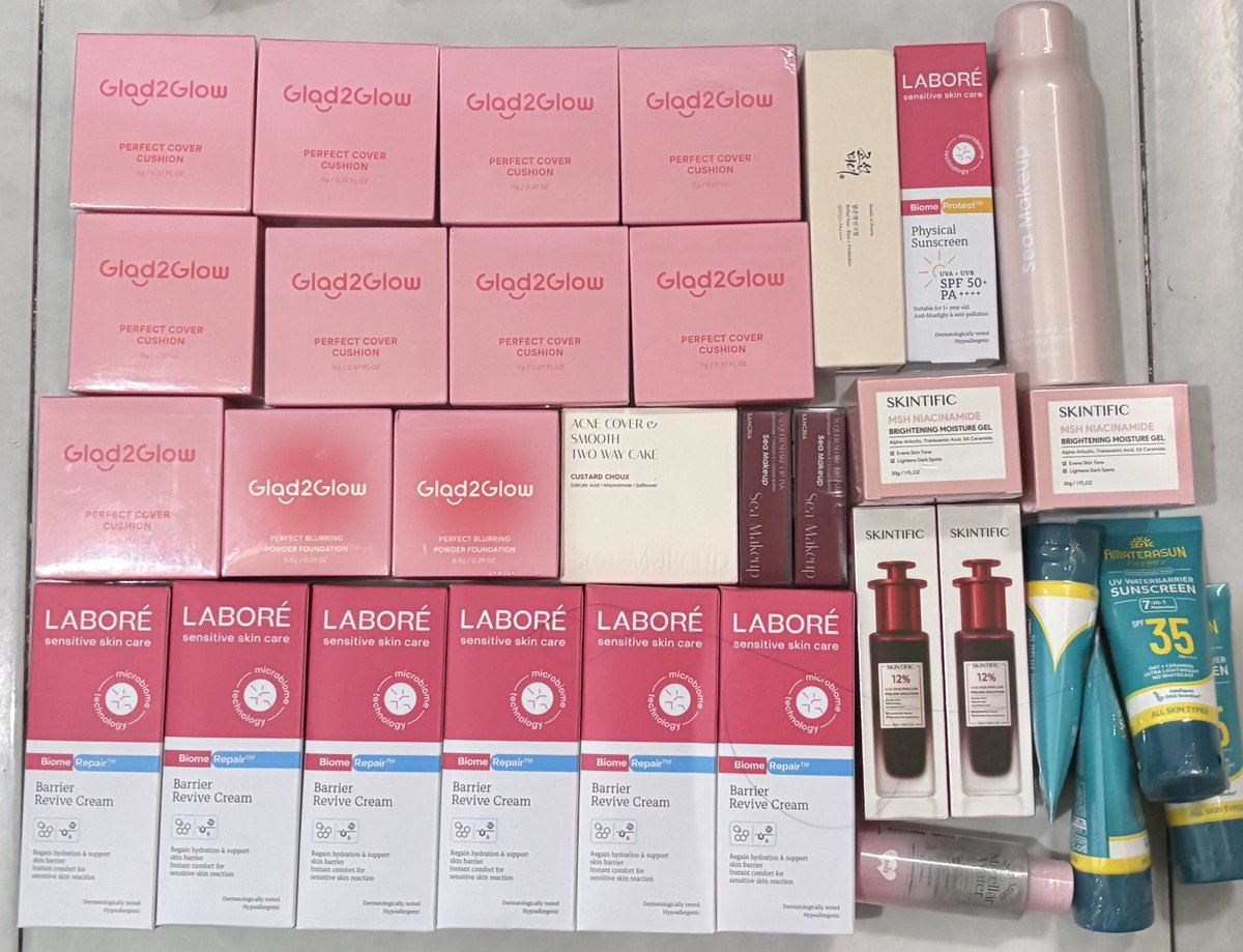 almiraaproject's tweet photo. WTS

✅ 100% original ya
✅ cod + freeong 🍊

Glad2glow Cushion 72k
Glad2glow TWC 58k
Sea Makeup Setting Spray 62k
Sea Makeup Lip zink sangrai 26k
Skintific Moist Pink 90k
Skintific Peeling 85k
Amaterasun SS 28k

https://t.co/GWKNa9x2mO https://t.co/HR6EItvhng