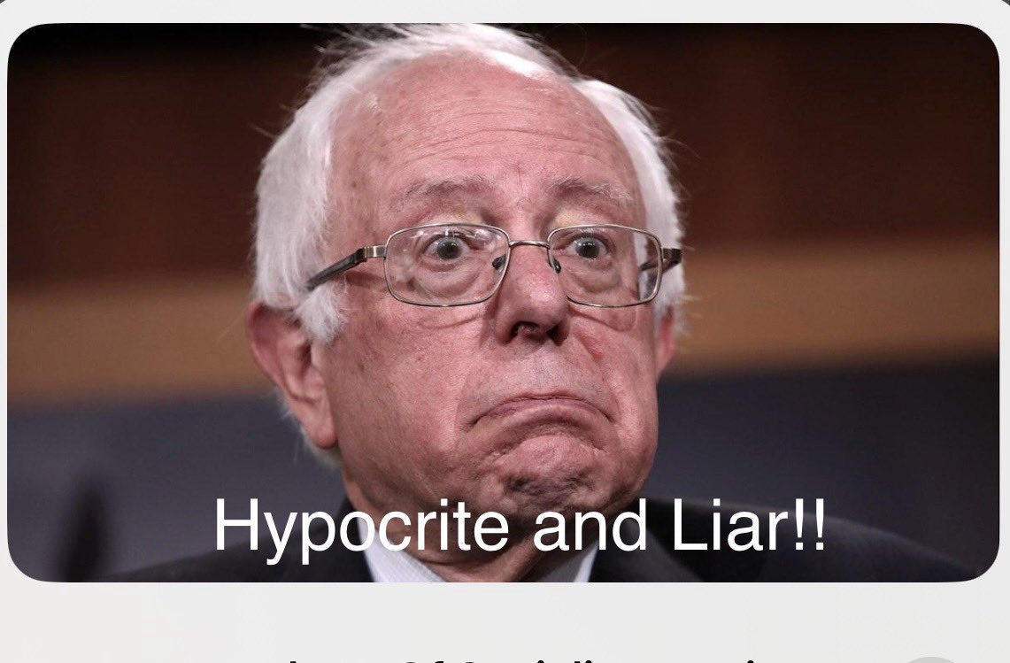 cparham65's tweet image. Bernie Sanders is a hypocrite and liar. He has NO homeless people living in his 3 houses. Any so-called socialist that has a dime more than a poor person is hypocrite and a liar!! Socialist FACT!!
