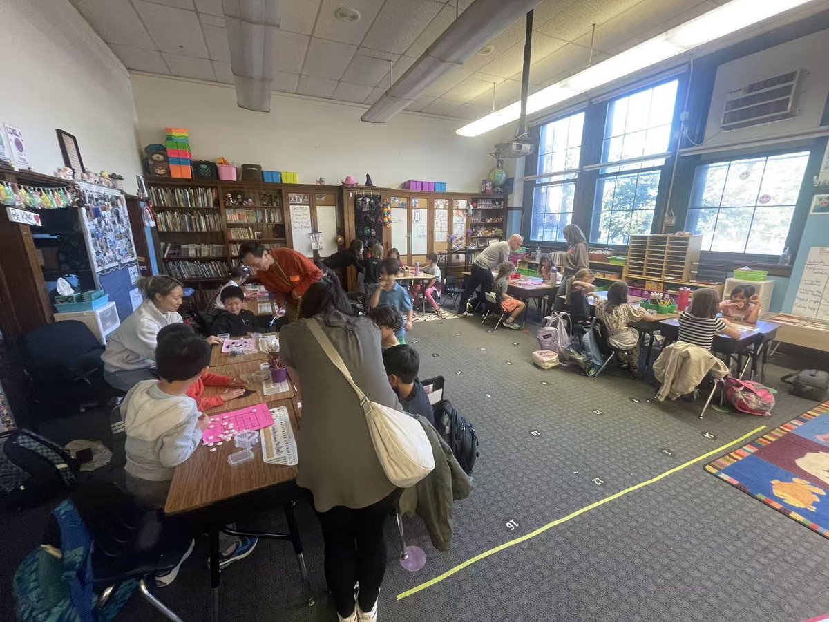 goandmath's tweet image. Go game based learning at Chicago Bell School After School Program (Students from Pre-K to grade 5)