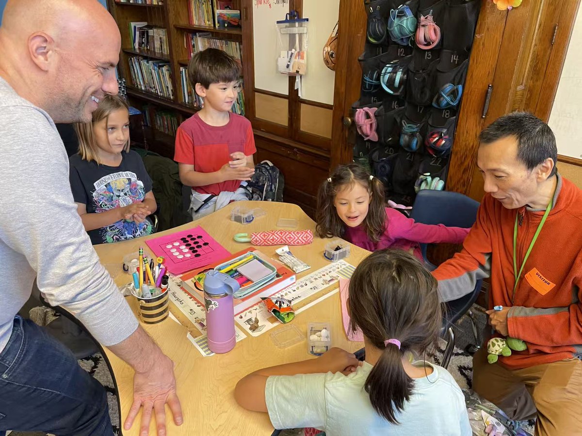 goandmath's tweet image. Go game based learning at Chicago Bell School After School Program (Students from Pre-K to grade 5)