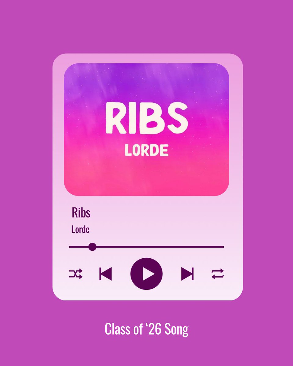 This year’s class song is….