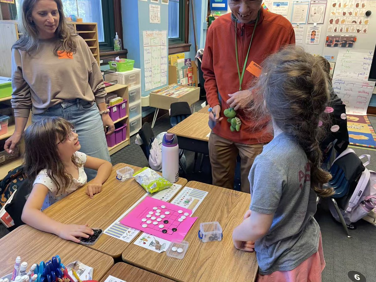 goandmath's tweet image. Go game based learning at Chicago Bell School After School Program (Students from Pre-K to grade 5)