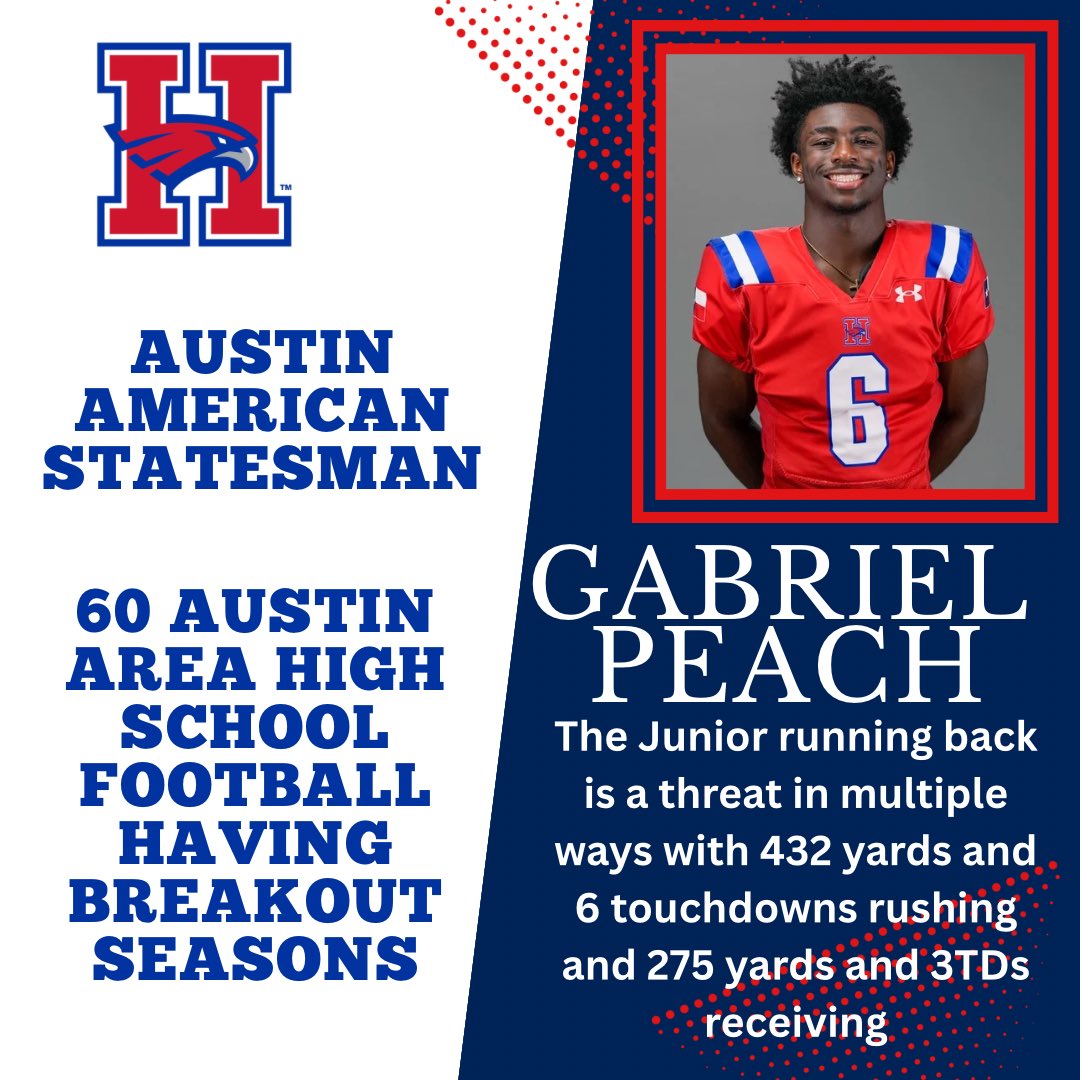 Thank you <a href="/statesman/">Austin Statesman</a> - great job Eyan and Gabriel! <a href="/BudaHaysFB/">Jack C. Hays High School Hawks Football</a> <a href="/Hays_Hawks/">Hays High School</a>