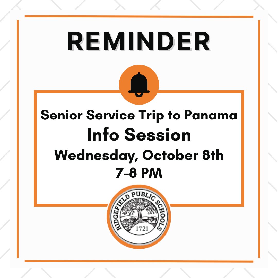 The Counseling Department is excited to announce that registration is now open for their Senior Internship Medical Service and Cultural Immersion Program in Panama. There will be a virtual meeting on Oct 8th.
Please find the link in the RPS Update: secure.smore.com/n/ka71x