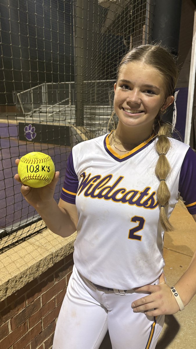 My freshman regular season is a wrap at <a href="/VRHSsoftball14/">Villa Rica Wildcats Softball</a>. First round of playoff’s start next week. Here are my stats. 
108K’s
69 IP’s
1.217 WHIP
25 ER’s
.224 BBA
<a href="/CoachCC16/">Chance Cain</a> <a href="/GregLarnerd/">Greg Larnerd</a> <a href="/UGASoftball/">Georgia Softball</a> <a href="/UWGSoftball/">West Georgia Softball</a> <a href="/APGold09Jiles/">AP Gold 09 Jiles</a> <a href="/SUHawksSoftball/">Shorter University Softball</a> <a href="/UGACoachTony/">Tony Baldwin</a> <a href="/NCAASoftball/">NCAA Softball</a>