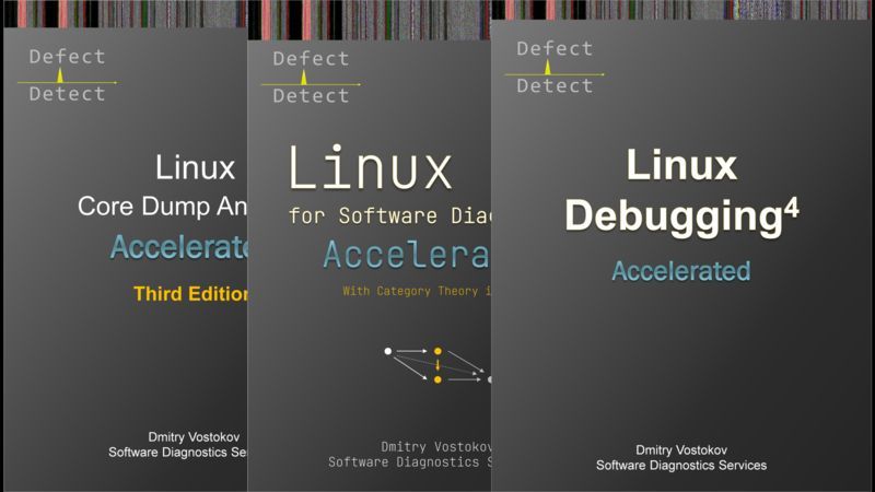leanpub's tweet image. Linux Debugging leanpub.com/b/debugging by Dmitry Vostokov is the featured bundle of ebooks 📚 on the Leanpub homepage! leanpub.com #CAndCpp #ComputerSecurity #OperatingSystemDevelopment #SoftwareEngineering #Testing #Devops #books #ebooks
The following 3 books are…
