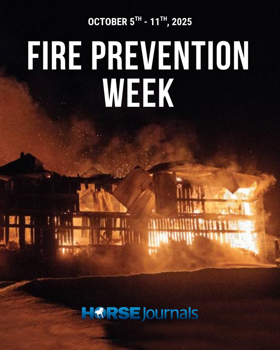 It's fire prevention week 🔥

Fire is an ever-present concern for barn owners. Fires in these buildings can quickly burn out of control 🔥🧯

Read more about fire safety for barn owners on our website 🔗 horsejournals.com/acreages-stabl…