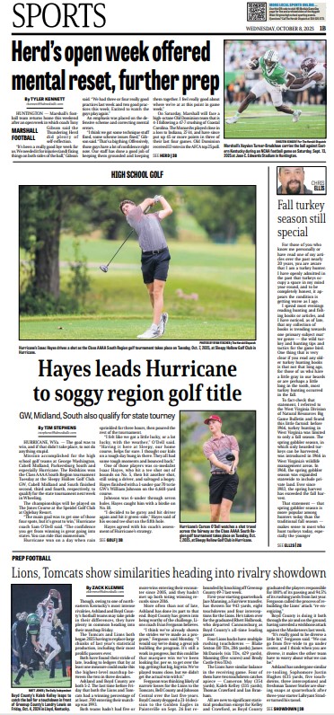 Wednesday <a href="/heralddispatch/">The Herald-Dispatch</a> sports front

Local work: <a href="/tylerkennett/">Tyler Kennett</a>, <a href="/sportsturtle11/">Tim Stephens</a>, <a href="/fischer_photo/">Ryan Fischer</a>, <a href="/SholtenPhoto/">Sholten Singer</a>, Chris Ellis, yours truly  

Hat tip: <a href="/thatphotoguy82/">Matt Jones</a> 

Design: <a href="/DJFM76/">Dustin Melchior</a>