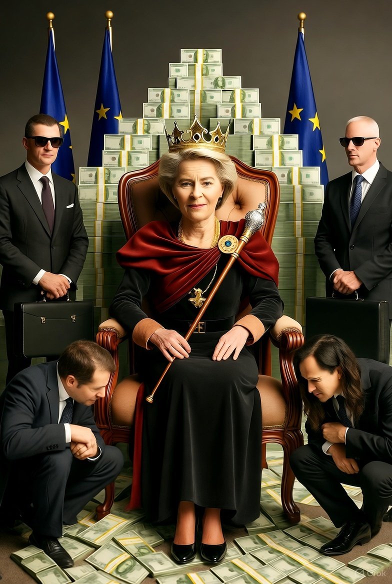 Wie eine Königin: Ursula von der Leyen hat in ihrer Amtszeit als Kommissionspräsidentin die EU immer weiter zu einem System umgebaut, das nicht mehr den Menschen Europas dient, sondern den Interessen von bestimmten Wirtschaftsbranchen und geopolitischen Strippenziehern. Ob