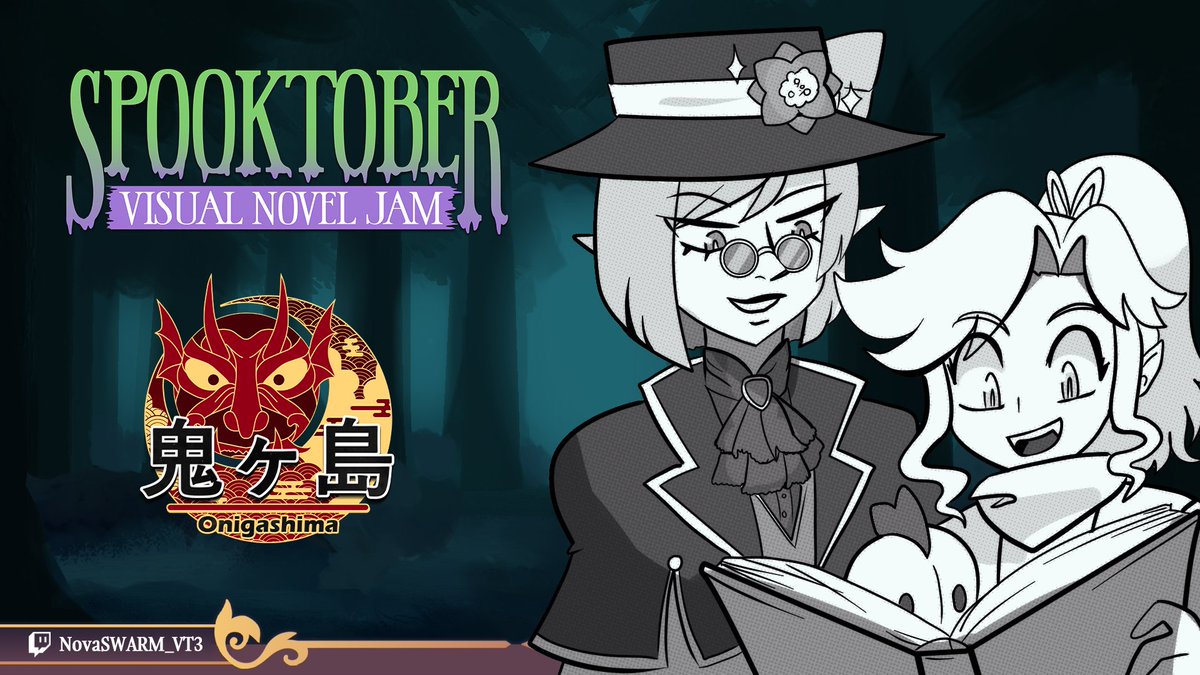 ══《✧ LIVE SOON ✧ 》══ 
Going through VNs from this years #SpooktoberVNJam
Playing <a href="/azureXtwilight/">Azure</a> 's Onigashima 
may play others if we have the time!  

🎮 akua-kourin.itch.io/onigashima
⏰ Starting at 6pm PST/ 9pm EST 
➡️ twitch.tv/novaswarm_vt3