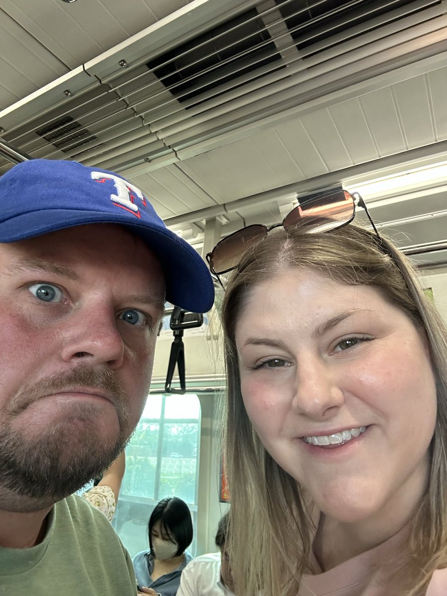 First attempt at riding trains in Tokyo. So far we’ve only argued once!