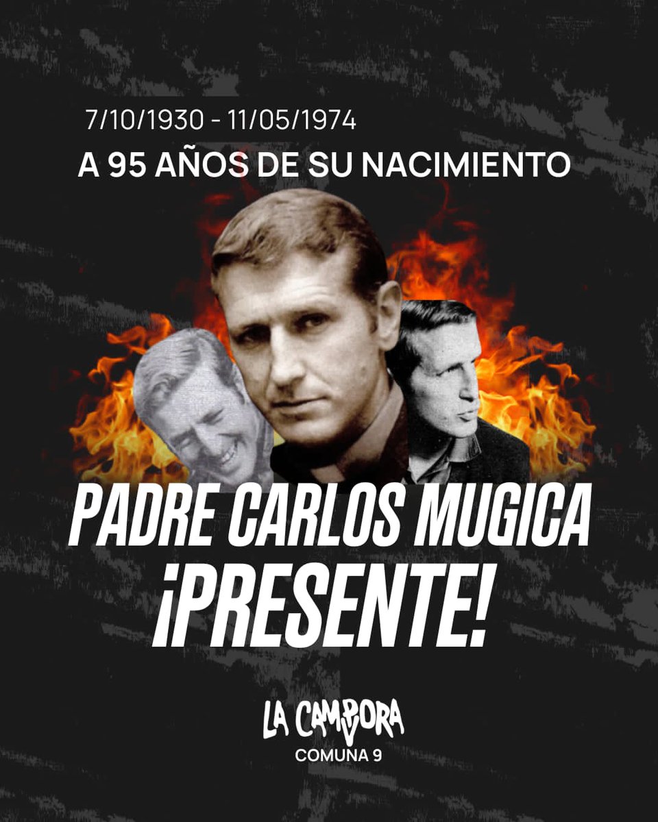 lorenaa_crespo's tweet photo. A 95 años del nacimiento del Padre Carlos Mugica, en su homenaje: ser la voz de los que no tienen voz.
#MugicaEterno
#MugicaVive https://t.co/6wpduNW6Ak