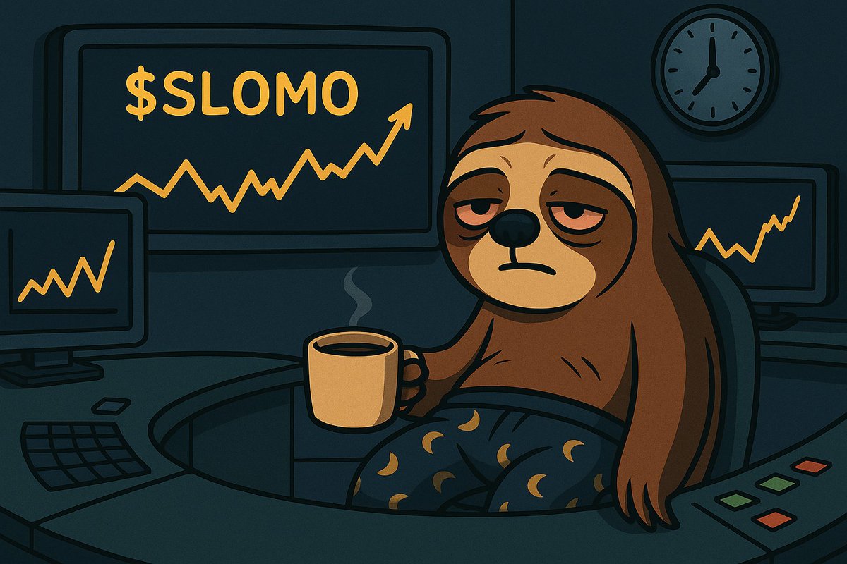 JoinTheSlow's tweet image. Me: “I’ll just check $SLOMO one more time before bed”

Also me at 3 AM: 🦥👀📈

#Memecoin #Solana