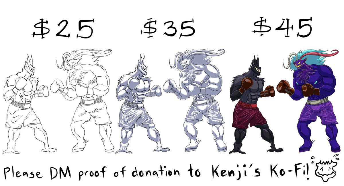 Sorry for being urgent, but my commission partner Kenji needs help with rent in less than 24 hours! ko-fi.com/kenjikuroneki/…

DMing me donation proof of at least $25 gets you a full body ink; $35 adds shading; and $45 adds colors on top of that. Sharing this also helps!