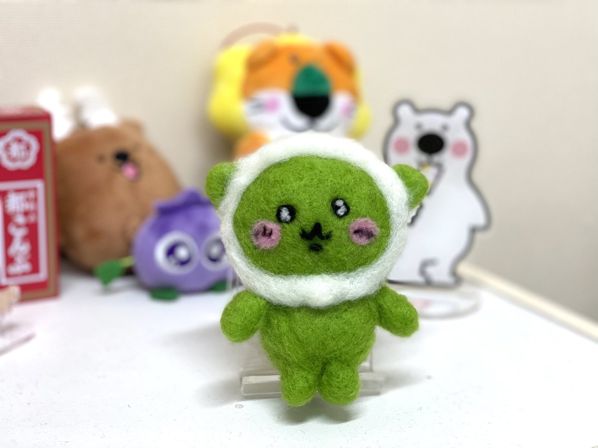 清スタのJJが一夜漬けでつくった
「なんか小さくてかわいいやつ」になったこいのちゃん(部長)がかわいい。