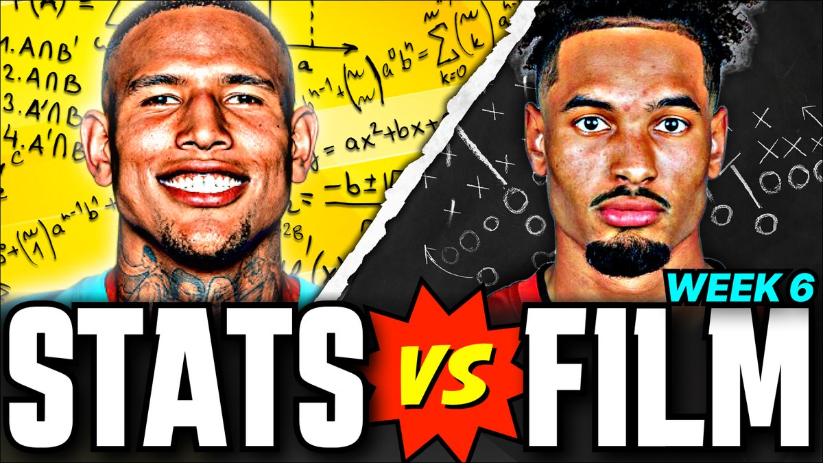 Week 6 STATS vs FILM  🚨🚨

We hit on every single team, including....

- Joe Flacco improves your Bengals picks - but by how much?
- Rest of season outlook for Bill, TreVeyon and Woody Marks
- A handful of "new" names in the Top 12 TEs

youtu.be/kni6XelJEkw