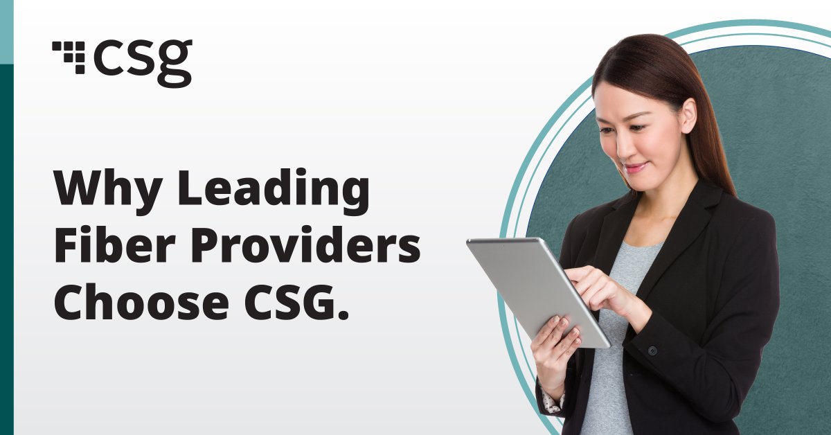 csg_i's tweet image. Fiber leaders choose CSG Fiber because it’s proven. 🏅

From 10K to 20M+ subscribers, we simplify operations &amp;amp; accelerate time-to-market. The result? Faster go-lives, lower #OpEx &amp;amp; seamless service at scale. 👉 spr.ly/6015AqyYl

#FiberDeployment #MonetizeFiber #OSS #BSS