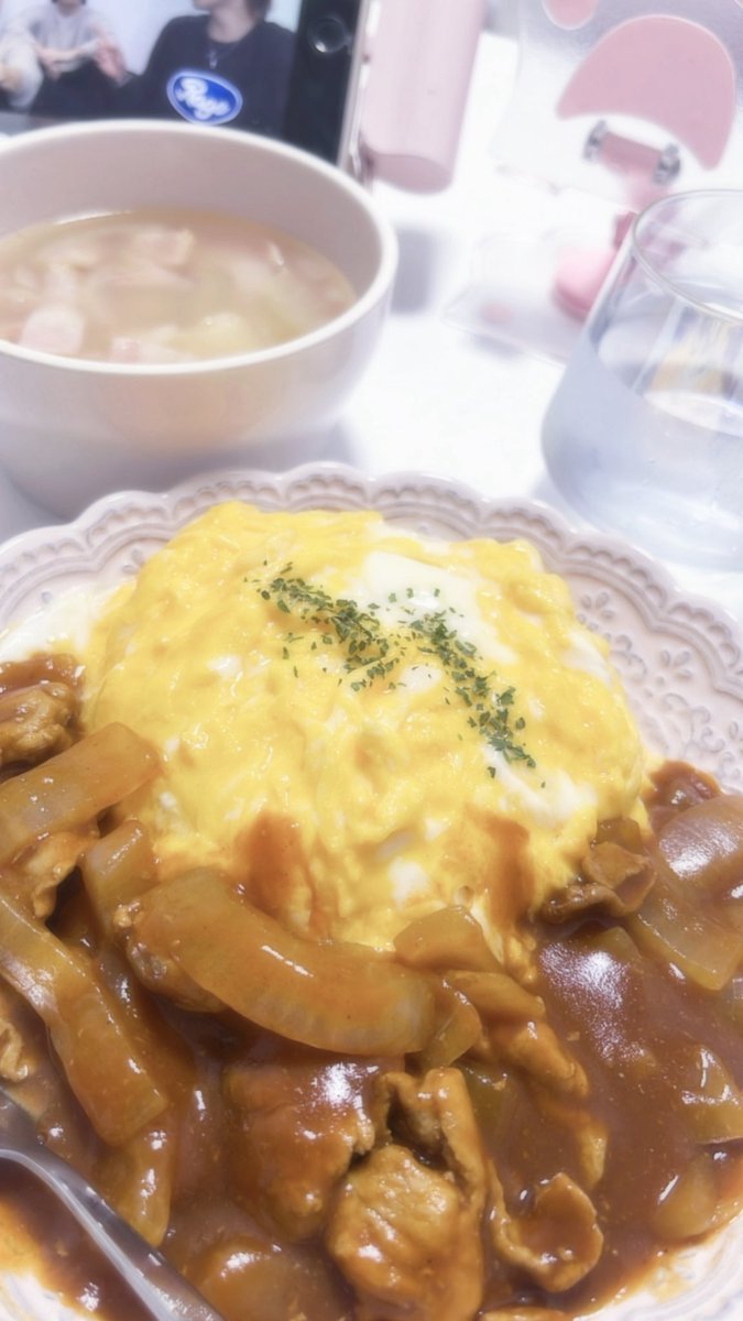 _mikoto_mikamel's tweet image. おはにゃ🐾
昨日作ったオムハヤシくん