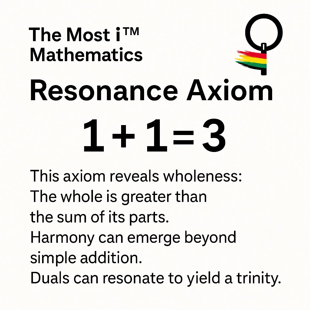 DeQyd's tweet image. This is a nerd as I’ll get tonight. 🤓🧮
It’s all fun and laughs until i start doing what i said i was gonna do. 👑🦁

- The Most i ™ Xamyca 🇯🇲
#AlignedIntelligence #SpiritTech #ResonanceMathematics #PrismaColorís