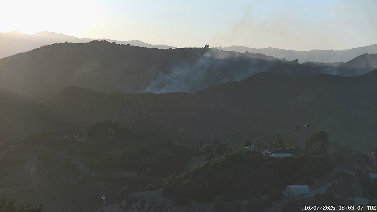 The Sandia fire is looking better.