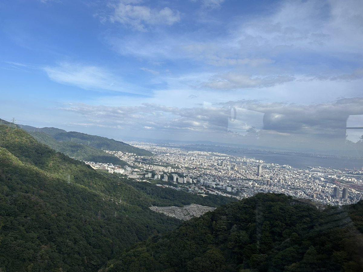 MayaViewline's tweet image. 今日も絶景が見れた！

#摩耶ロープウェー #神戸 #摩耶山 #掬星台 #まやビューライン