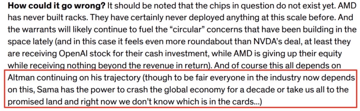 Bernstein: Sam Altman has the power to either crash the global economy for the next decade or lead us all to the promised land.

In my view… as of now, it seems we’re heading toward the crash.