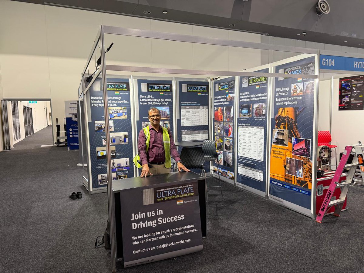 TecknoweldAlloy's tweet photo. 🚨 See you at WA Mining 2025!
🗓️ Oct 8–9 | ⏰ 10am–5pm
📍 Booth G102 – Perth Convention &amp; Exhibition Centre
Explore the latest in mining tech, innovation &amp; industry insights. Don’t miss it!
#WAMining #MiningTech #WAEvents https://t.co/DU9cXLs4tP