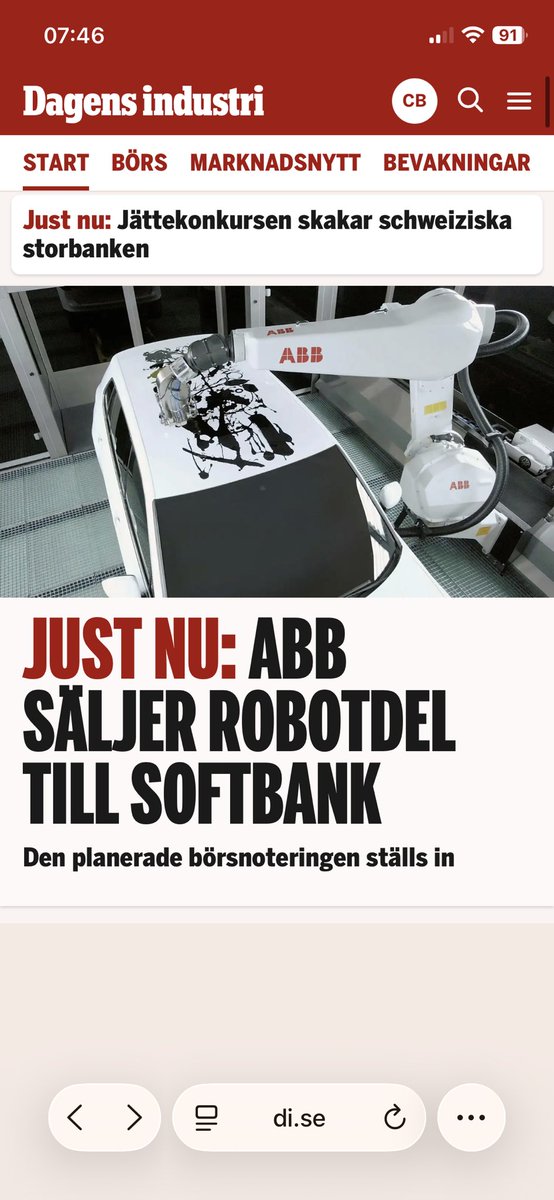 FinanceFea's tweet image. Otroligt tråkigt. Trodde europa hade vaknat och insett att vi inte ska sälja ut verksamheter till höger och vänster. Tänk vad fint bolag detta hade kunnat vara på börsen