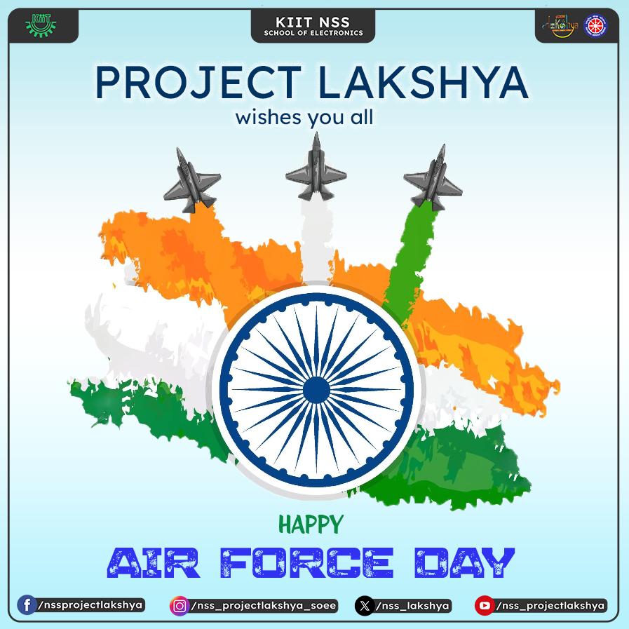 Today, on 8th of August every year, the Indian Air Force Day is celebrated, marking the formation of the great wings of courage, the Indian Air Force✈ 🇮🇳.
NSS Lakshya SoEE salutes all the brave souls of our Motherland who put their lives on stake to provide us a safe sky.
