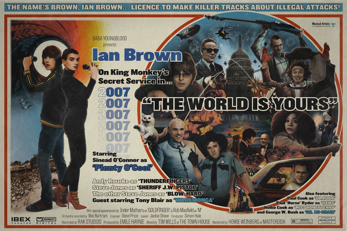 #Onthisday in 2007 Ian Brown released the brilliant "ILLEGAL ATTACKS" (featuring Sinead O'Connor), a blistering condemnation of commercial crusades fuelled by the oil industry which is still as relevant as ever.