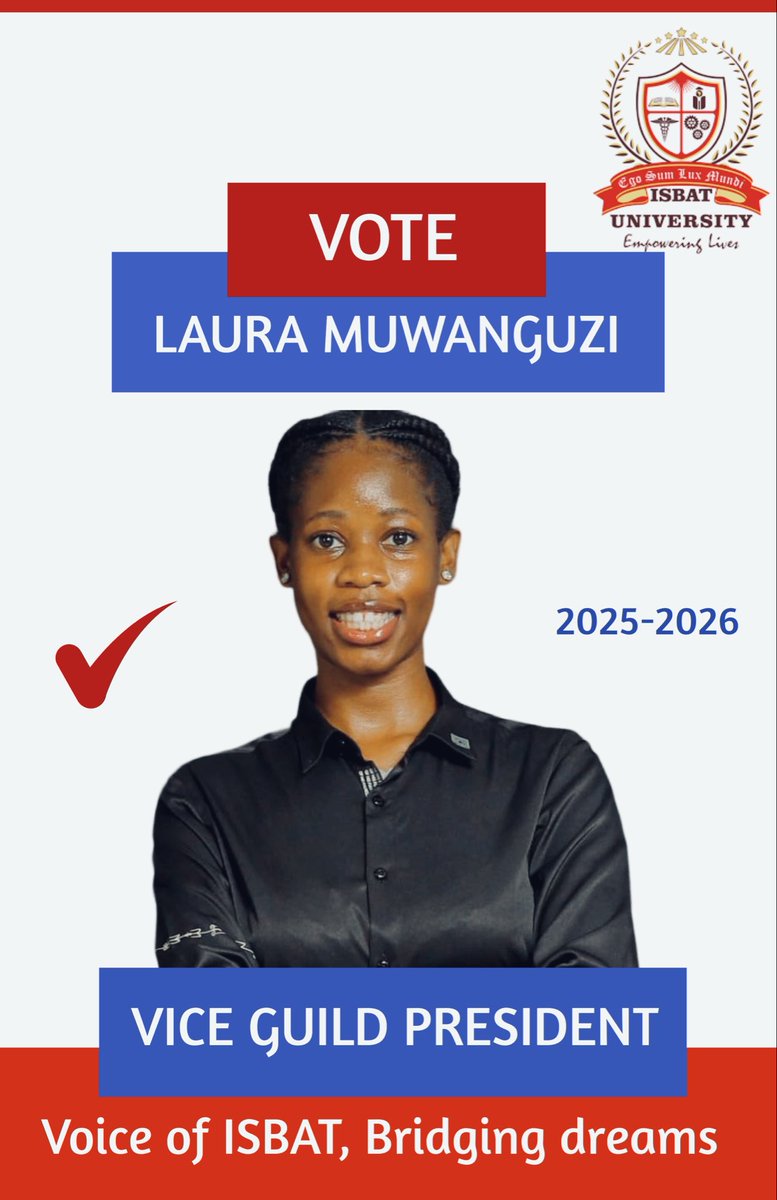 OFFICIAL ANNOUNCEMENT! 🎉 I'm thrilled to announce that I've officially thrown my hat into the ring and I'm running for Vice Guild President at ISBAT University! 💪 I'm passionate about empowering students, fostering innovation, and promoting opportunities. I'm committed to