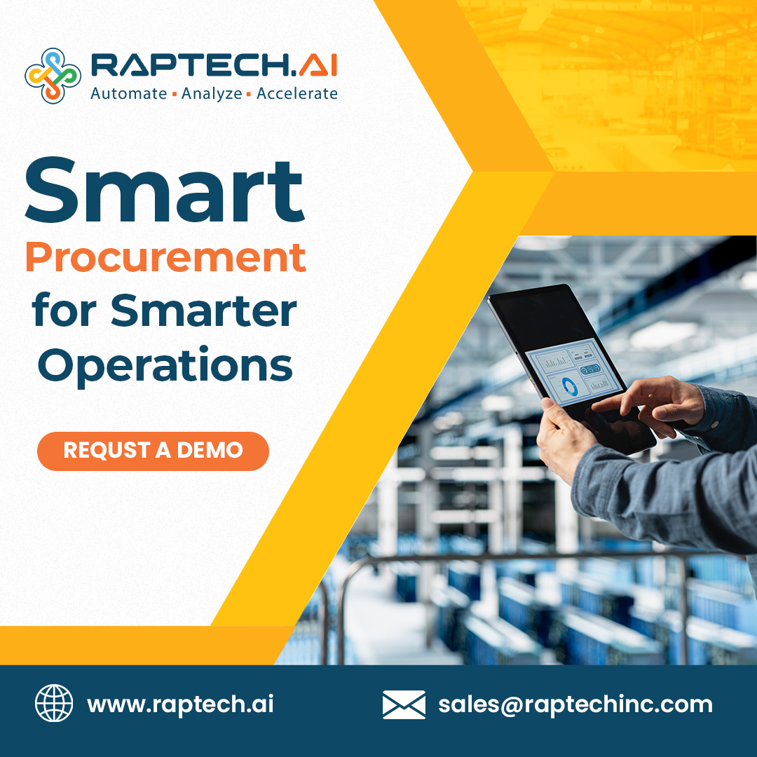 Raptech_AI's tweet image. “Is your procurement process a bottleneck?” Too many purchase requests, missing approvals, scattered vendor quotes? Raptech’s Supply Chain Automation streamlines procurement

👉 Ask for a procurement demo. tinyurl.com/nwj5pbbv

#Procurement #SupplyChain #OpsTech #SMB
