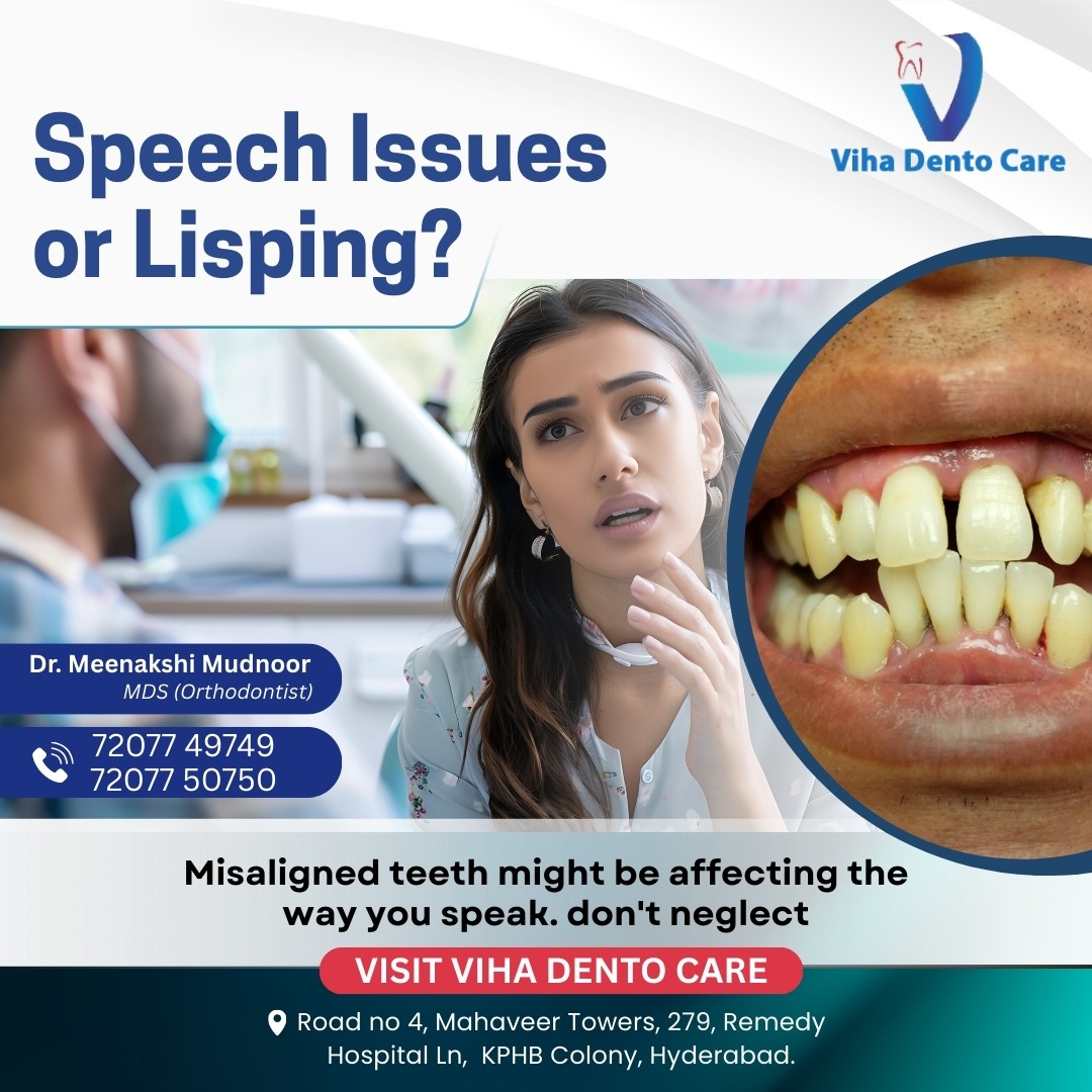vihadental's tweet image. 72077 49749 | 72077 50750
 Road No 4 , Mahaveer Towers,MIG-279, Remedy Hospital Ln, K P H B Phase 1, Kukatpally, Hyderabad, Telangana 500072

vihadentocare.com

maps.app.goo.gl/xRMFyakN4hra8B… 

#VihaDentoCare #RemedyHospital #SpeechIssues #LispCorrection #BracesTreatment