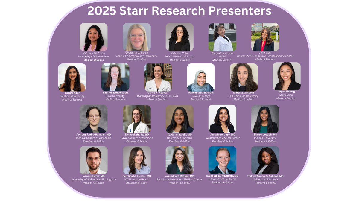 JoyceZhuang_'s tweet image. Thank you @WomenSurgeons for the  presentation opportunity this past weekend! Extra grateful to have won runner-up 🥰 #AWS2025