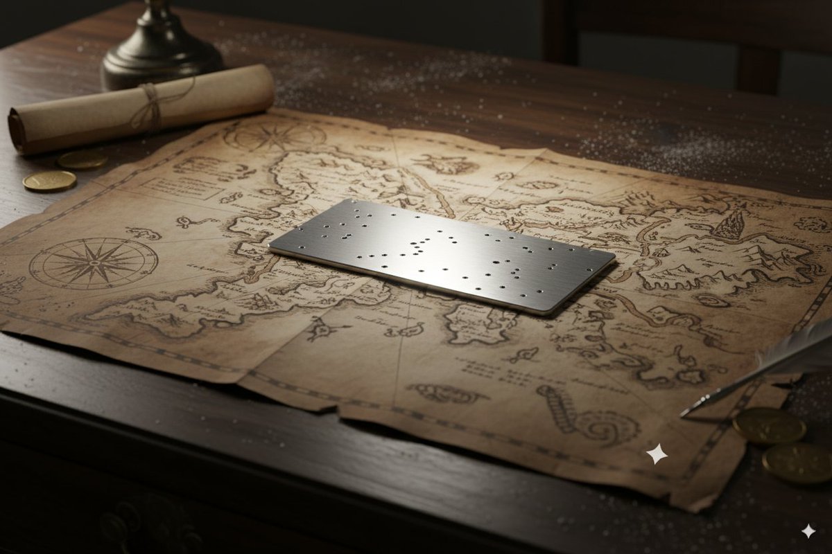 Steel Is the Compass

📘🧠 Hardware wallets store your digital keys. Kryptodots stores the map to them. No middlemen.
 kryptodots.com
 #SeedPhraseBackup #ColdStorage #CryptoSecurity #SelfCustody