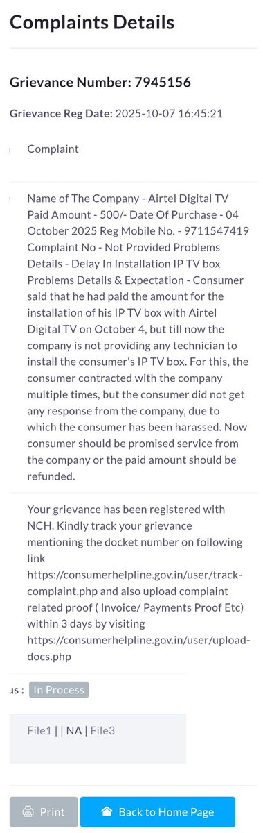 harshkumar1987's tweet photo. I had placed a order of Iptv box installation on 4 october but no installation was done till now I raised the concern to your care,nodal and appellate team but nobody responded i lodge a consumer court complaint also but no response. @airtelindia @Airtel_Presence @jagograhakjago https://t.co/A1JiApNbVD