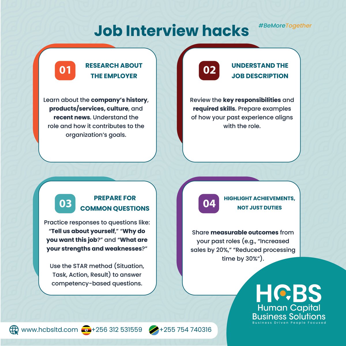 hcbsltd's tweet image. #HCBSInsights: Don’t just show up, be ready. 💼 Learn how to prepare and make your next job interview your best one yet! #JobInterviewTips
Read more → hcbsltd.com