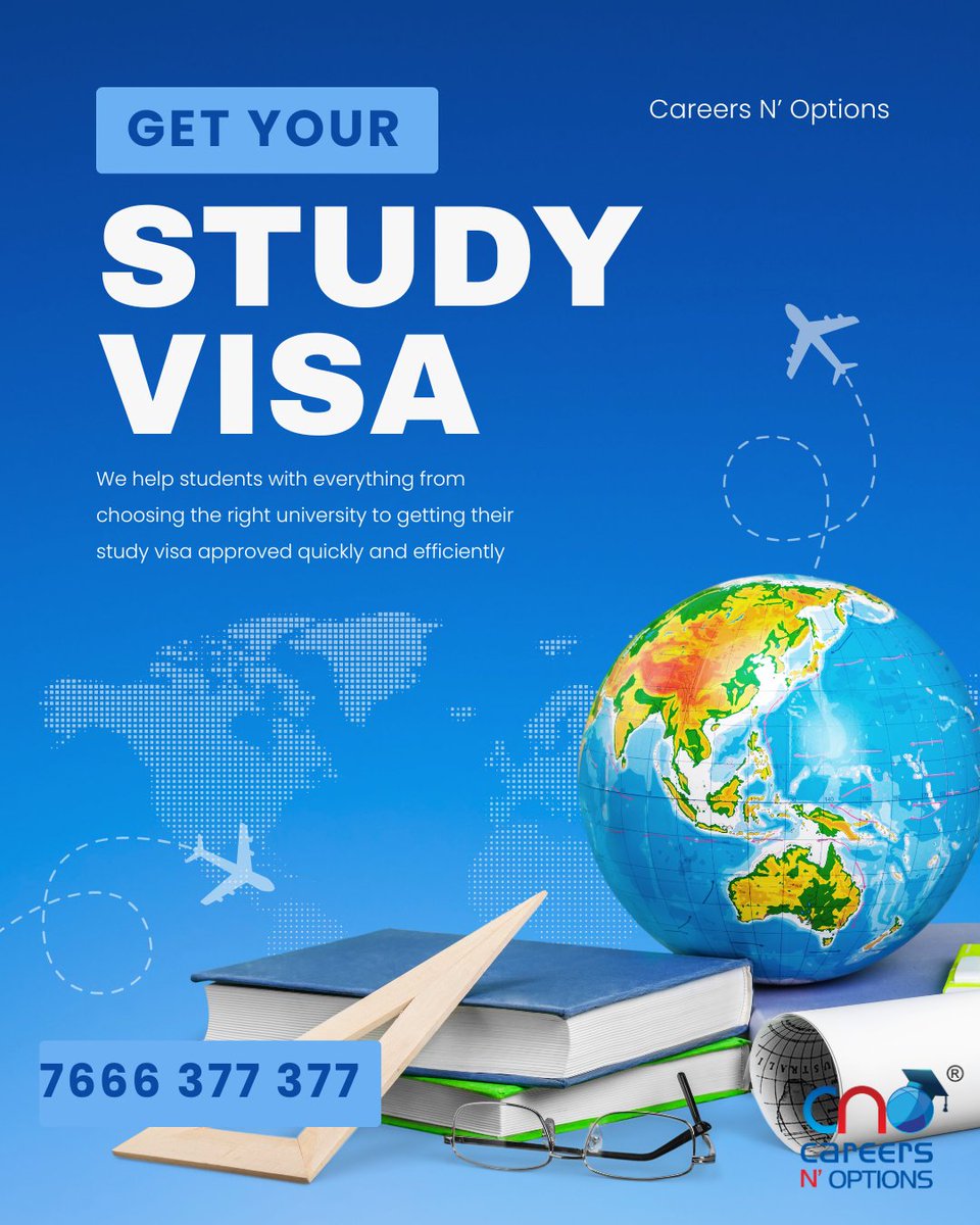 careersnoptions's tweet photo. 🌍✈️ Your dream university awaits! 🎓
From applications to approvals, our Student Visa Services make your journey abroad simple, smooth, and stress-free. 💼📑

#StudentVisa #StudyAbroad #GlobalOpportunities #cnospl #careersnoptions https://t.co/POkgbnYcr5