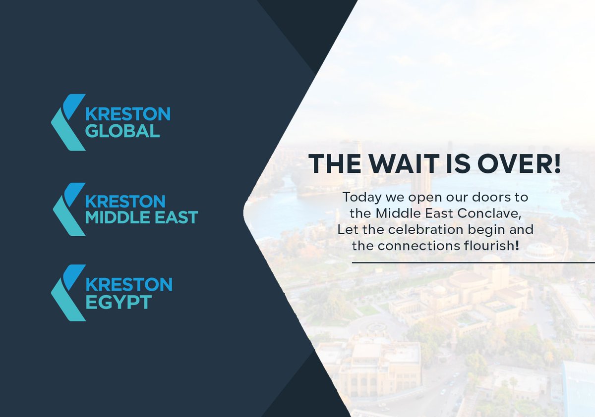 The wait is over!

Today, we open our doors to the Middle East Conclave. Let the celebration begin and the connections flourish! 

#KrestonSpirit #OneFamilyOneBond #Kreston #KrestonGlobal #KrestonEgypt #KrestonWay #KnowingYou #AhmedMamdouh #Egypt #MiddleEast
