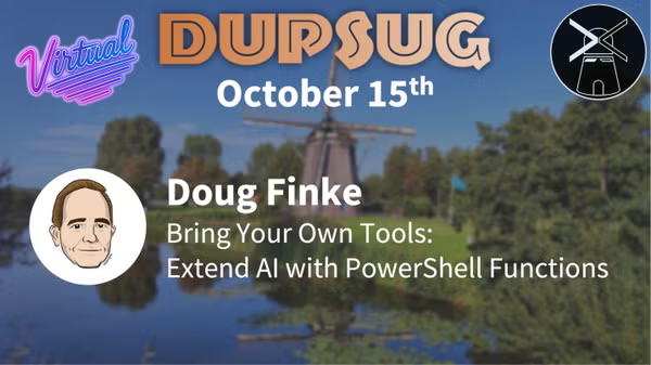 No slides. No fluff. Just AI agents calling #PowerShell like it’s 2025 ⚡

Next week I’m doing a deep dive at the <a href="/DuPSUG/">DuPSUG</a> virtual session — showing what’s really possible.

Sneak peak at what to expect.

🔗 Blog: dfinke.github.io/powershell/ai/…

🎥 RSVP: meetup.com/nycpowershellm…