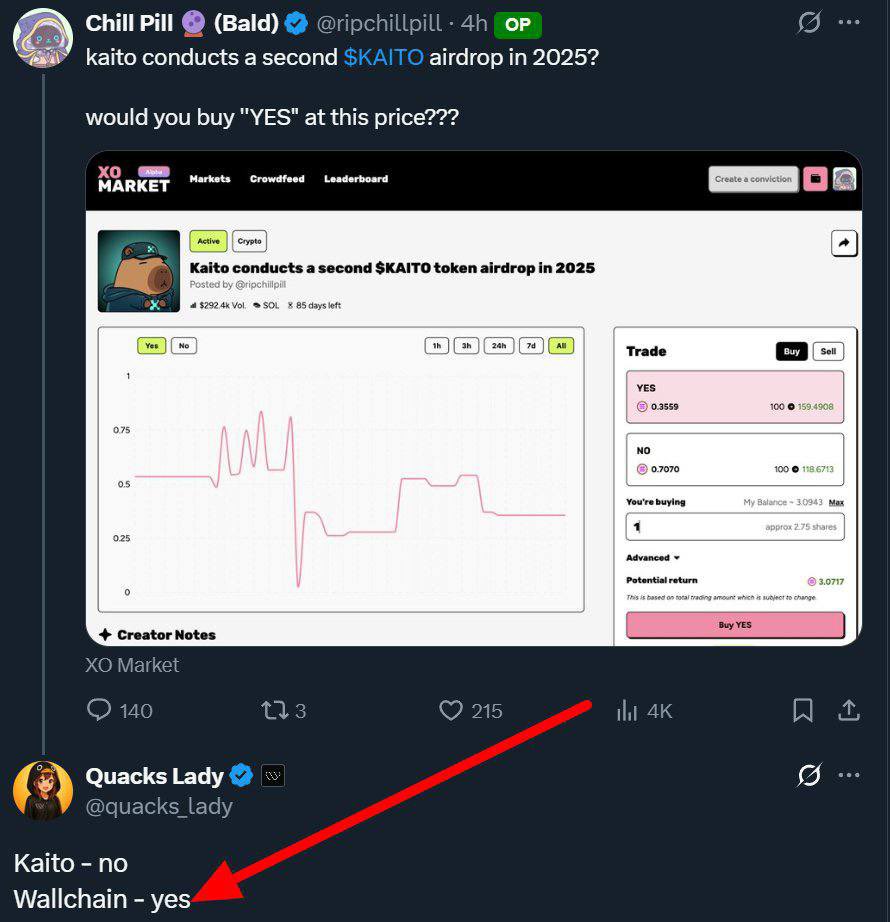 wistin๐งธ (@wistinx) on Twitter photo ๐๐๐ฅ๐ฅ๐๐ก๐๐ข๐ง ๐ข๐ฌ ๐ฌ๐ญ๐ข๐ฅ๐ฅ ๐ญ๐จ๐ค๐๐ง๐ฅ๐๐ฌ๐ฌ ๐๐ง๐ ๐ฆ๐ข๐ ๐ก๐ญ ๐ฃ๐ฎ๐ฌ๐ญ ๐๐ ๐ญ๐ก๐ ๐๐ข๐ ๐ ๐๐ฌ๐ญ ๐๐ข๐ซ๐๐ซ๐จ๐ฉ ๐ฒ๐๐ญ ๐ญ๐จ ๐๐จ๐ฆ๐.
Quack Lady just hinted that the airdrop could drop in 2025.
So ask yourself:
โข Are you stacking enough $QUACKS?
โข Do you already ๐๐๐ฅ๐ฅ๐๐ก๐๐ข๐ง ๐ข๐ฌ ๐ฌ๐ญ๐ข๐ฅ๐ฅ ๐ญ๐จ๐ค๐๐ง๐ฅ๐๐ฌ๐ฌ ๐๐ง๐ ๐ฆ๐ข๐ ๐ก๐ญ ๐ฃ๐ฎ๐ฌ๐ญ ๐๐ ๐ญ๐ก๐ ๐๐ข๐ ๐ ๐๐ฌ๐ญ ๐๐ข๐ซ๐๐ซ๐จ๐ฉ ๐ฒ๐๐ญ ๐ญ๐จ ๐๐จ๐ฆ๐.
Quack Lady just hinted that the airdrop could drop in 2025.
So ask yourself:
โข Are you stacking enough $QUACKS?
โข Do you already