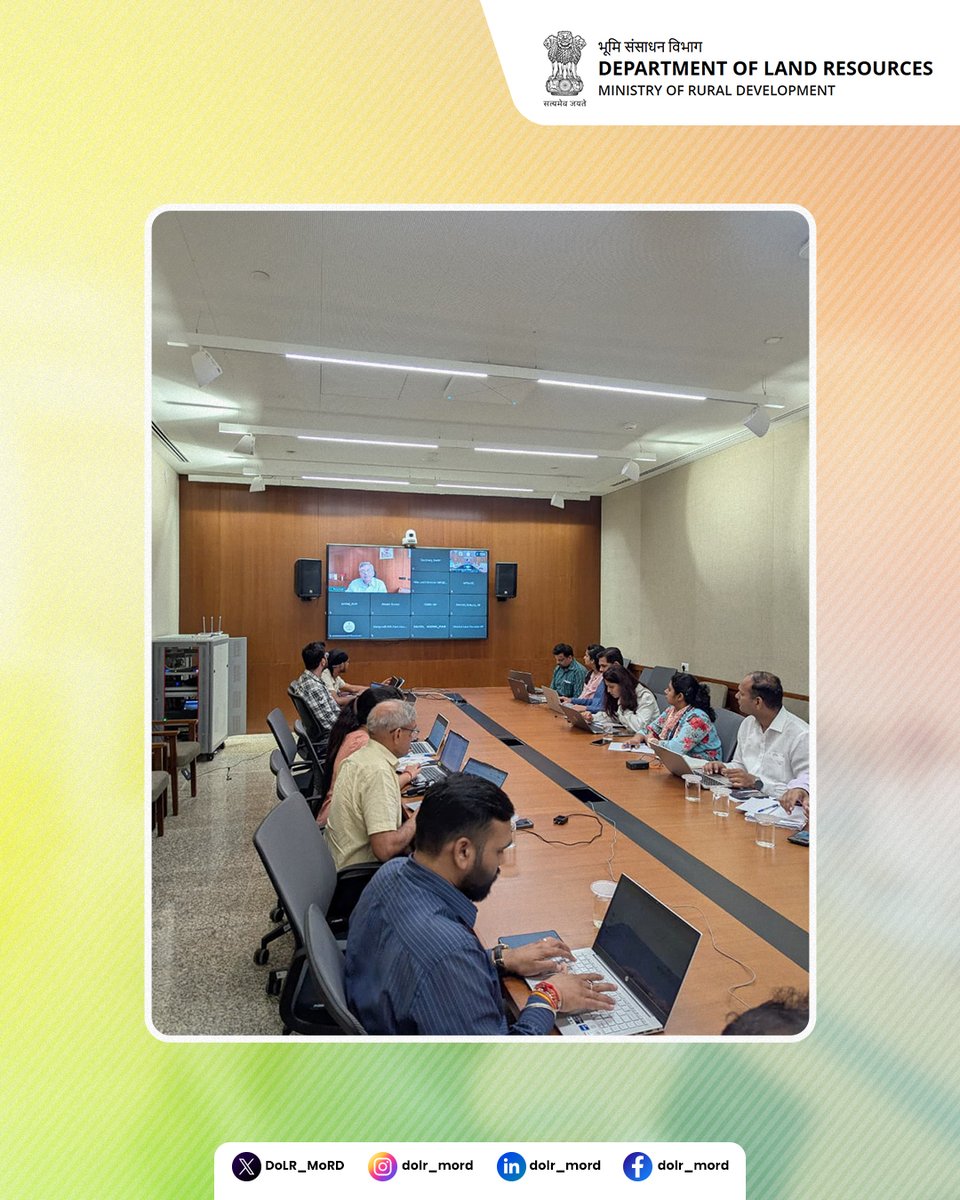 Department of Land Resources, GOI tweet media