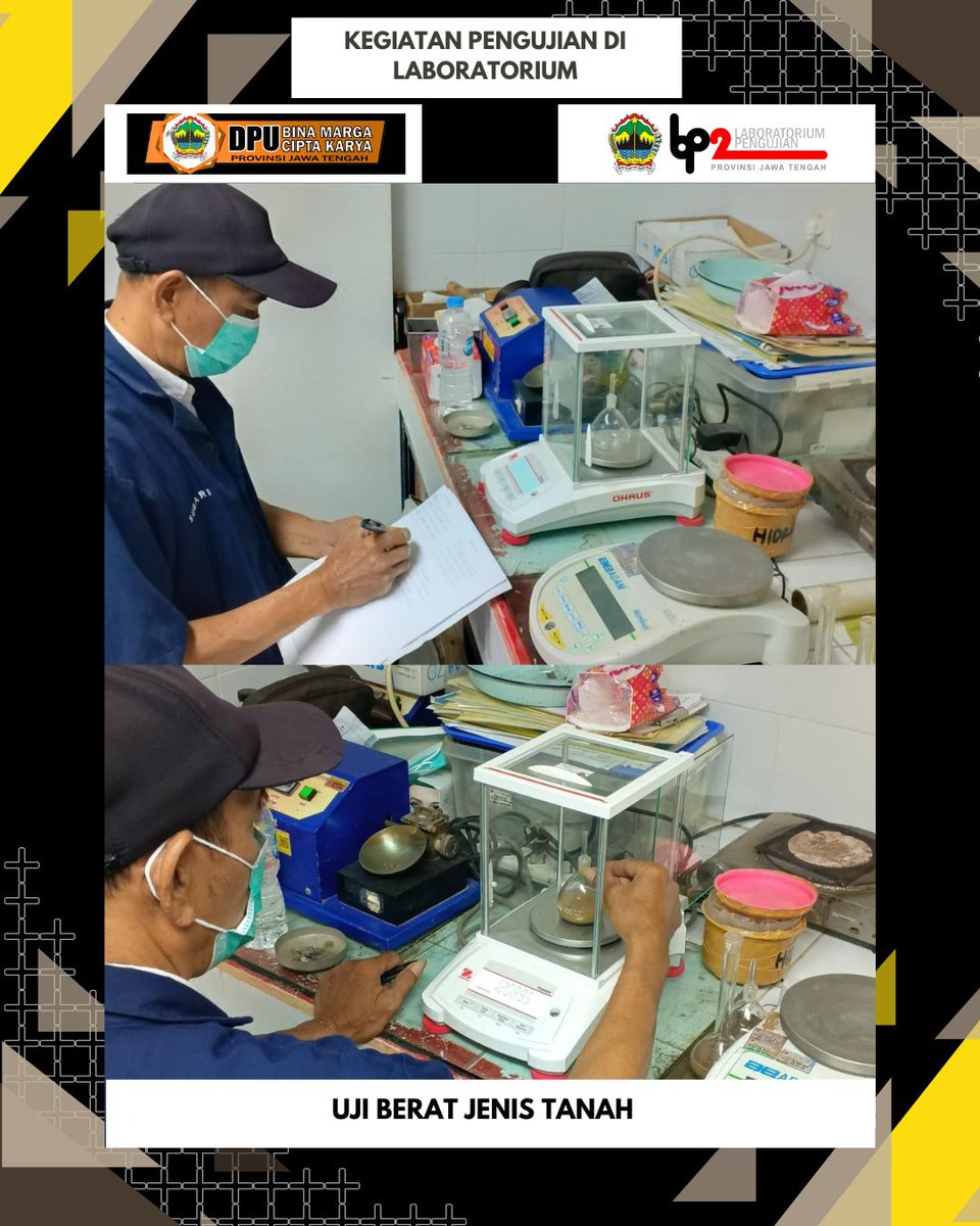 Bp2ProvJtg's tweet image. Pengujian berat jenis tanah menggunakan metode SNI 1964 : 2008

#NgopeniNglakoni #AhmadLuthfi #Pengujian
@dpubmckjateng
@humasjateng
@provjateng
@DPRDJateng