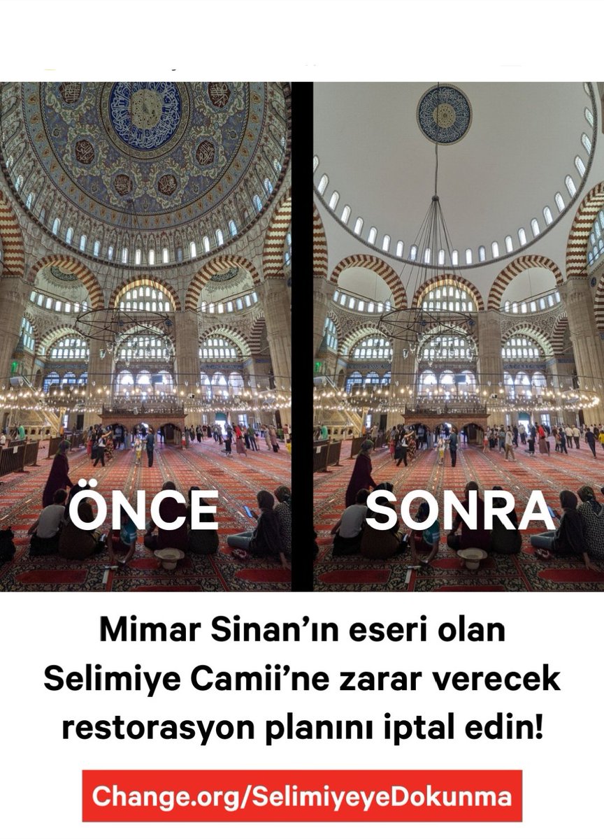 Kültürel miras Tehlikede.. ‼️
#SelimiyeyeDokunma