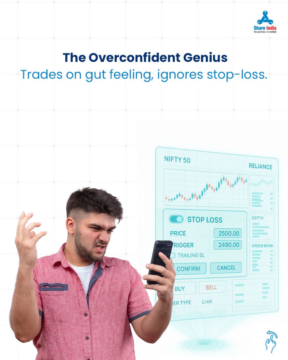 shareindiasec's tweet image. If the stock market had a classroom roll call...
From the SIP Topper to the Gut-Feeling Genius, every investor has their own style.
Which one are you? Tag your trading twin.

#ShareIndia #StockMarketIndia #InvestingHumor #SIPInvestor #InvestorTypes #FinanceMadeFun…